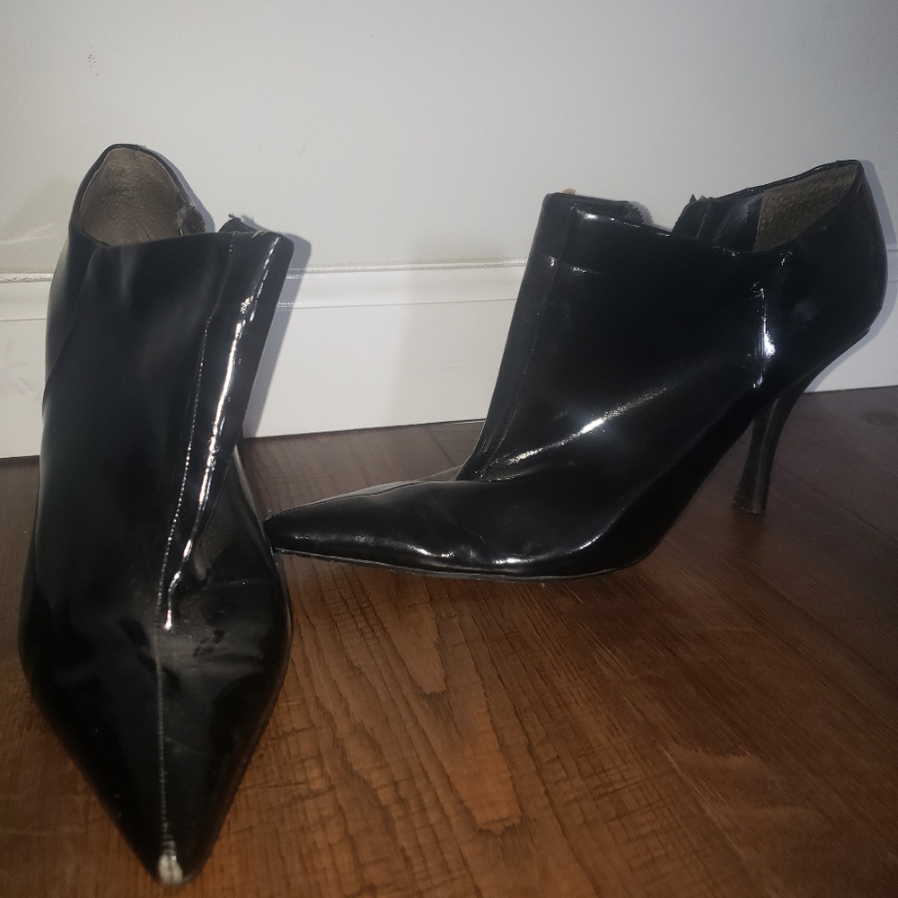 Patent Leather Booties